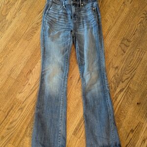 White House Black Market Boot Cut Jeans in Blue